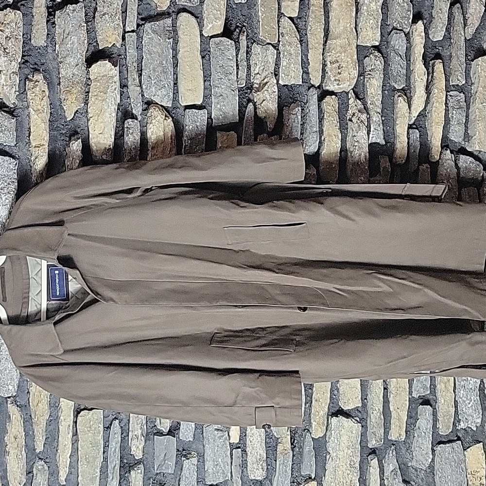 Mens women's  Newport Harbor Brown Trench Coat 40 short